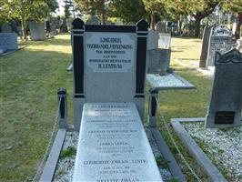 Grafsteen IJmuider Vischhandelvereniging H. Lustig